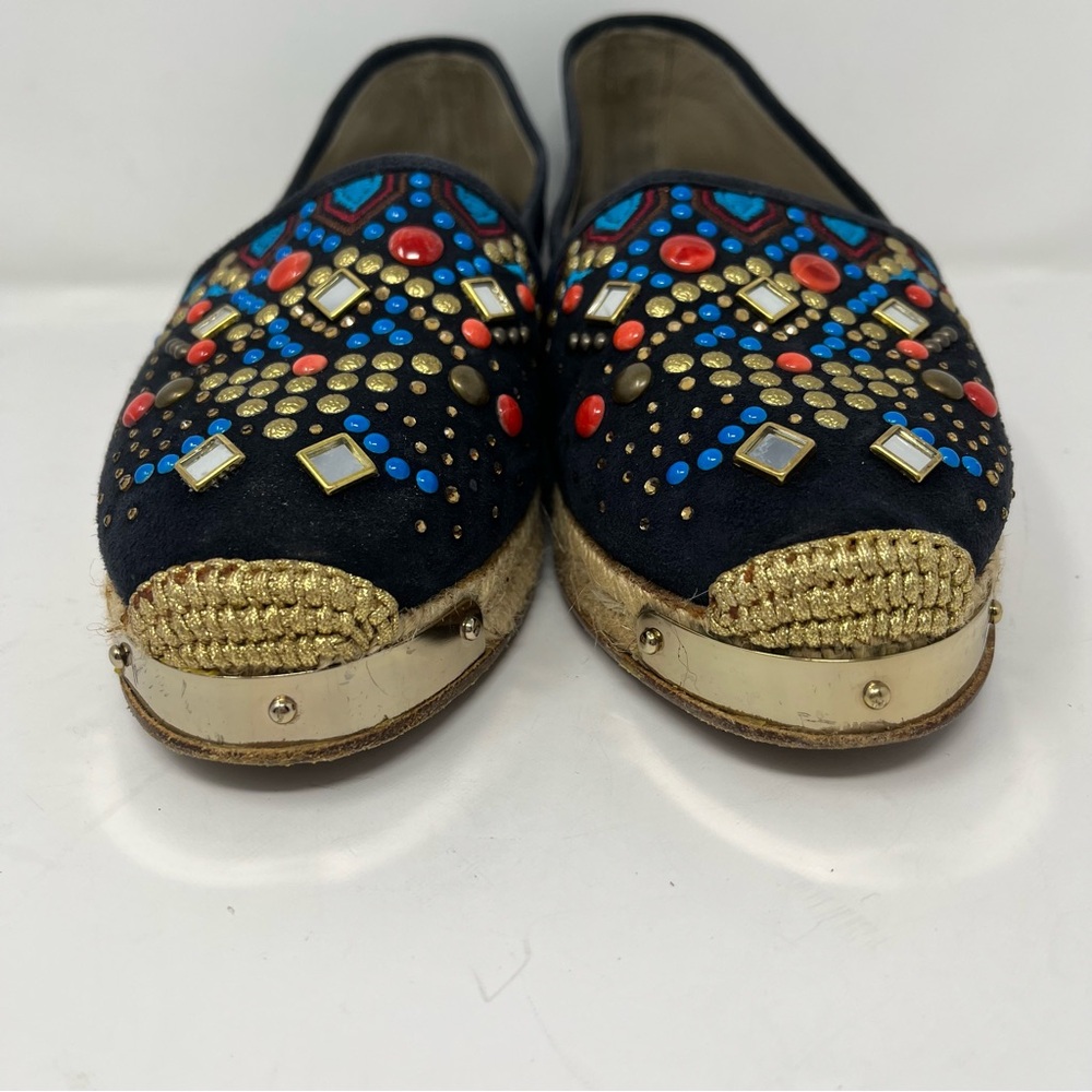 Giuseppe Zanotti Suede embellished Espandrille EU 38 - Picture 3 of 14